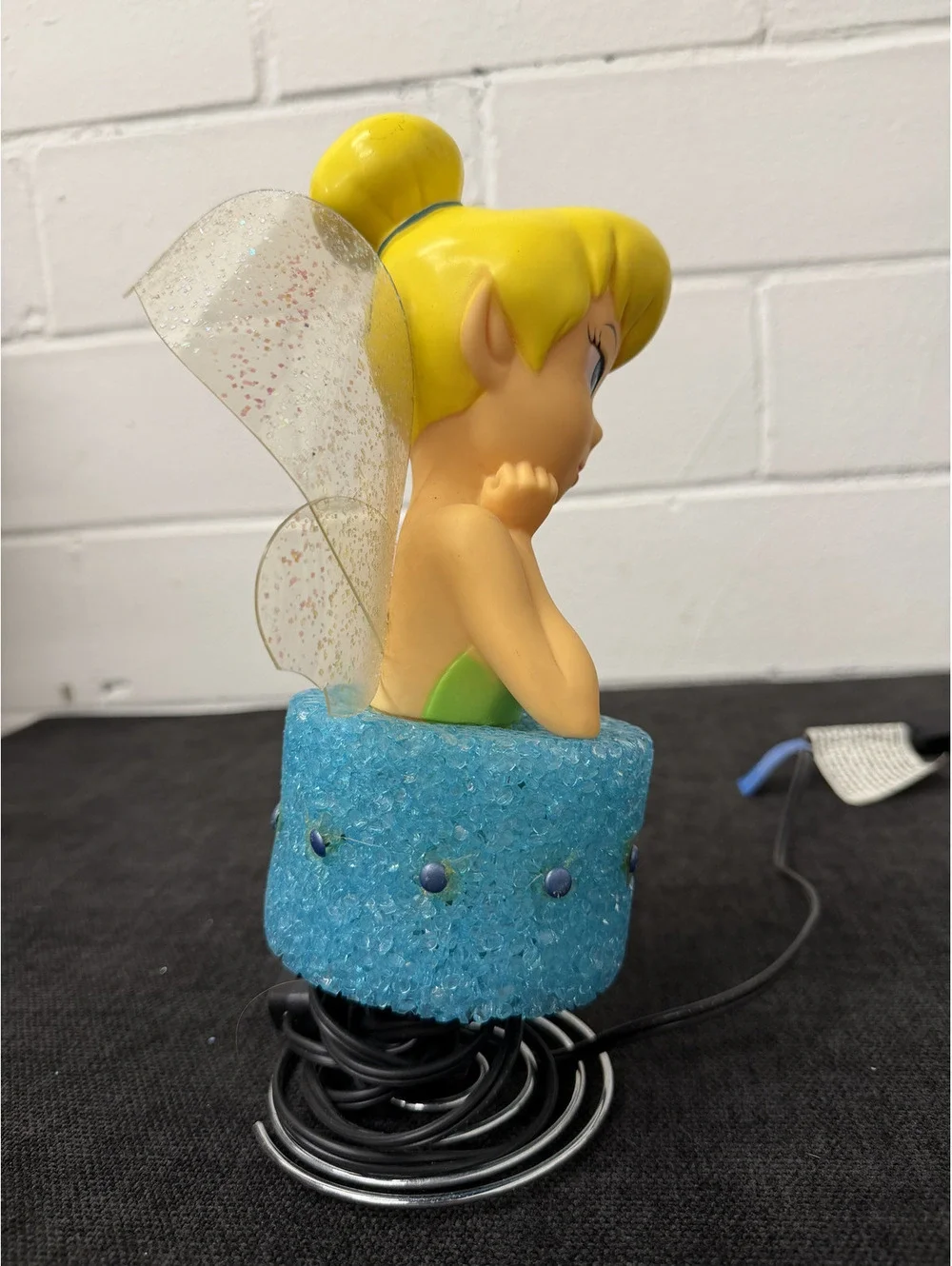Vintage Disney Tinker Bell Lighted Figurine Lamp